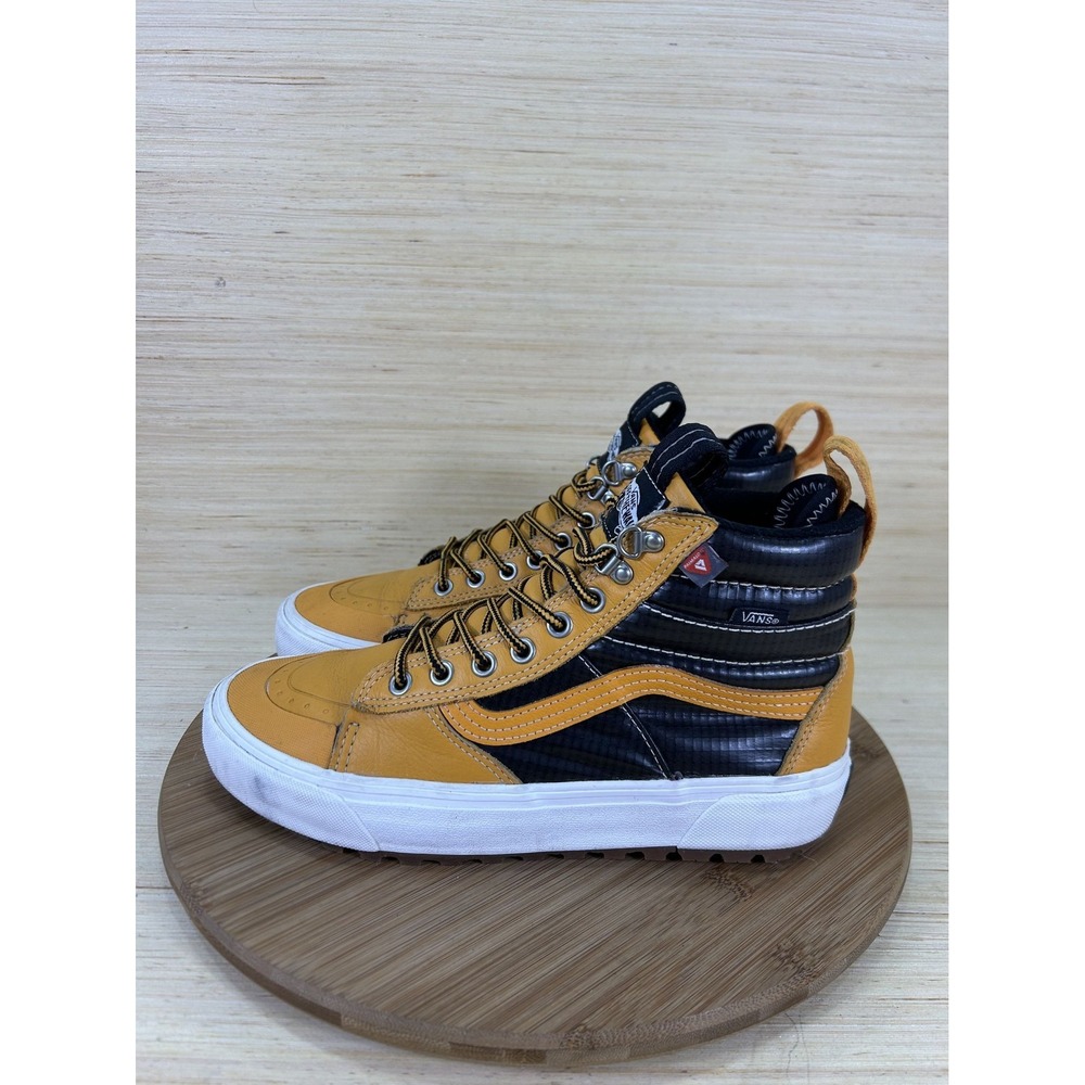 Vans Sk8-Hi MTE 2.0 DX Apricot Black Leather All Weather Boots Unisex Mens 7.5